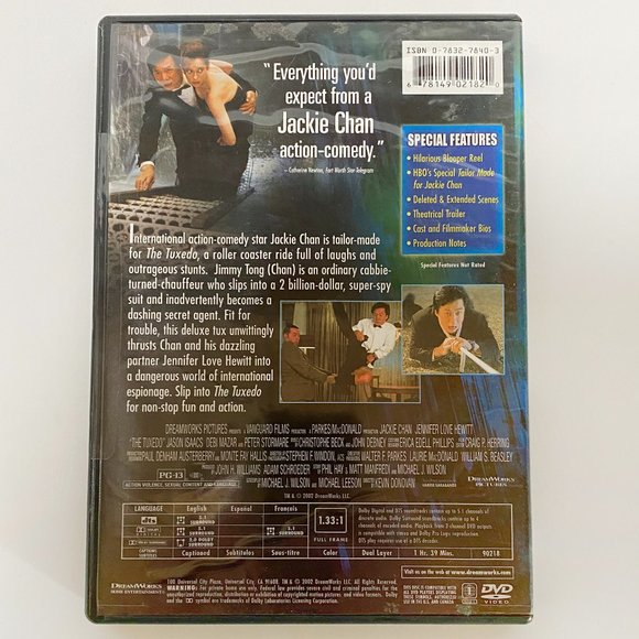 The Tuxedo, Full Screen, Jackie Chan, DreamWorks, DVD - Picture 2 of 4